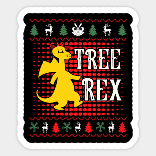 Tree Rex christmas holiday Sticker